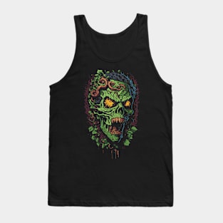 Earth Zombie Nature Head Tank Top